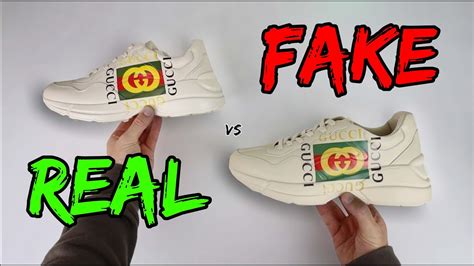 gucci rhyton sneakers real vs fake|gucci gg rhyton sneakers men's.